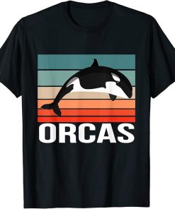 Retro Orca Lover Design Orca Vintage Orca T-Shirt