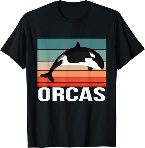 Retro Orca Lover Design Orca Vintage Orca T-Shirt