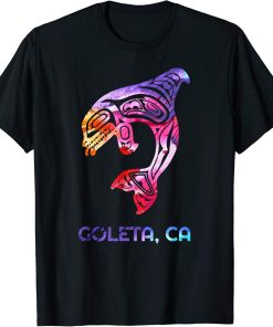 Goleta California Orca Killer Whale Native American T-Shirt